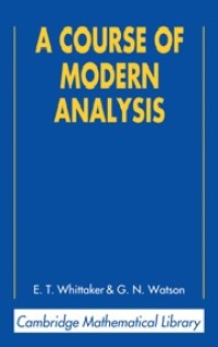 Image of A Course of Modern Analysis