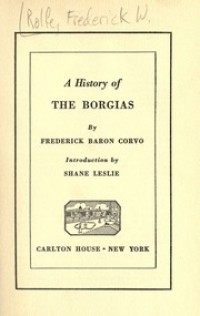 Image of A history of the Borgias