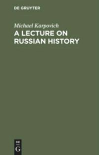 Image of A Lecture on Russian History