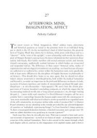 Image of Afterword: Mind, Imagination, Affect
