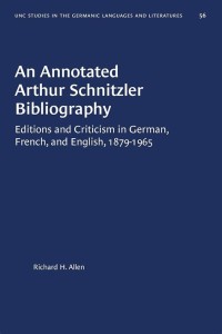 Image of An Annotated Arthur Schnitzler Bibliography
