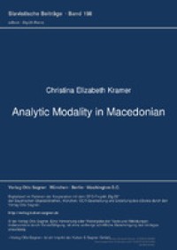 Analytic Modality in Macedonian