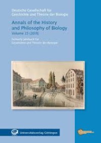 Image of Annals of the History and Philosophy of Biology 23/2018
