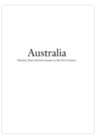 Image of Australia: Identity, Fear and Governance in the 21st Century
