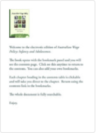 Image of Australian Wage Policy: Infancy and Adolescence