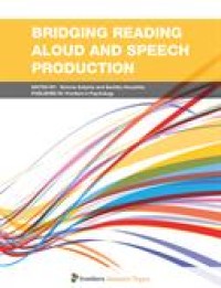 Image of Bridging Reading Aloud and Speech Production