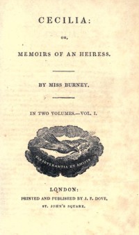 Image of Cecilia; or, Memoirs of an heiress