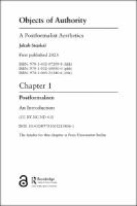 Image of Chapter 1 Postformalism