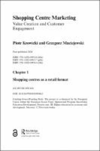 Image of Chapter 1 Shopping centres as a retail format
