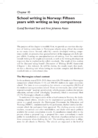 Image of Chapter 10 School writing in Norway