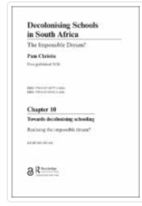 Image of Chapter 10 Towards decolonising schooling