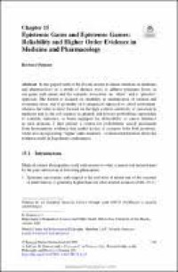 Image of Chapter 15 Epistemic Gains and Epistemic Games