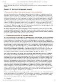 Image of Chapter 15 Social and behavioural research