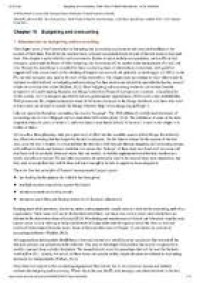 Image of Chapter 18 Budgeting and accounting