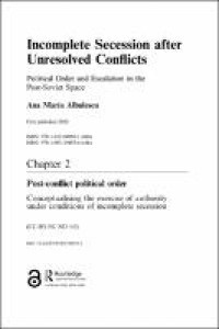 Image of Chapter 2 Post-conflict political order