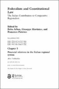 Image of Chapter 5 Financial relations in the Italian regional system