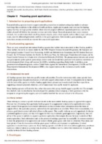 Image of Chapter 8 Preparing grant applications