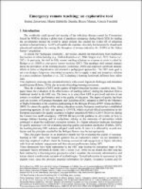 Image of Chapter Emergency remote teaching: an explorative tool