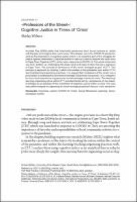 Image of Chapter «Professors of the Street»: Cognitive Justice in Times of ‘Crisis’
