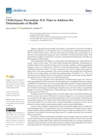 Image of Child Injury and the Determinants of Health