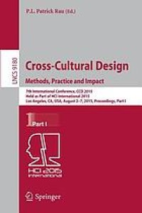 Cross-cultural design : methods, practice and impact