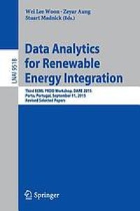 Data analytics for renewable energy integration