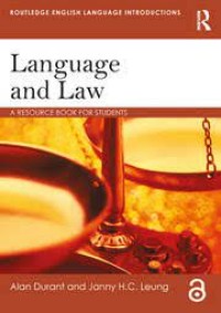 Language and Law
A resource book for students