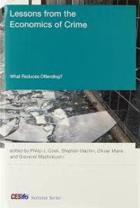 Lessons from the economics of crime : what reduces offending?