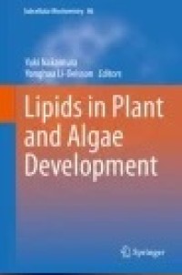 Lipids in Plant and Algae Development