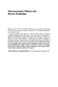 Image of Macroeconomic Policies and Poverty