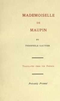 Mademoiselle de Maupin