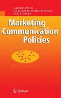 Marketing Communication Policies