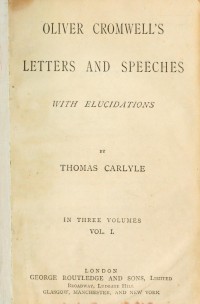 Oliver Cromwell's Letters & speeches