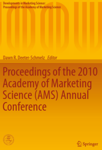 Proceedings of the 2010 Academy of Marketing Science (AMS) Annual Conference