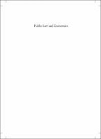 Image of Public Law and Economics