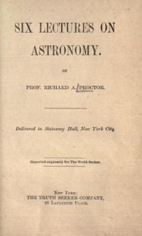 Image of Six lectures on astronomy