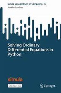 Solving Ordinary Differential Equations in Python