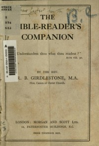 Image of The Bible-reader's companion
