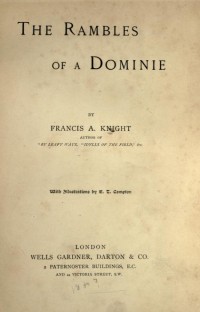 Image of The rambles of a Dominie
