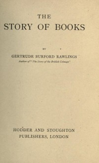 Image of The story of books
