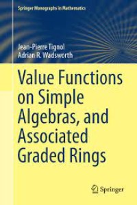 Value Functions on Simple Algebras, and Associated Graded Rings