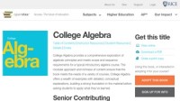 College Algebra