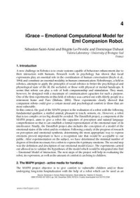 iGrace – Emotional Computational Model for EmI Companion Robot.
