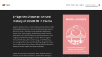 Bridge the Distance : An Oral History of COVID-19 in Poems