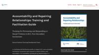 Accountability and Repairing Relationships: Training and Facilitation Guide