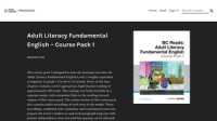 Adult Literacy Fundamental English - Course Pack 1