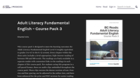 Adult Literacy Fundamental English - Course Pack 3